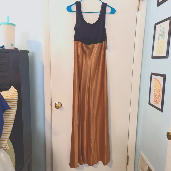 Susan Roselli For Vijack Dresses | Rare Nwt!! Vintage 80s Susan Roselli For Vijack Maxi Length Evening Gown Size 12 | Color: Black/Brown | Size: 12 |